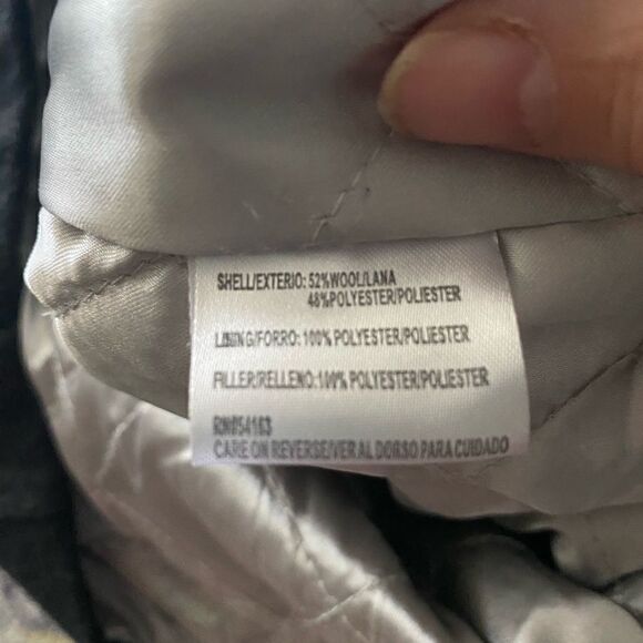 Calvin Klein Dark Grey wool Peacoat Size 10 - Picture 7 of 10